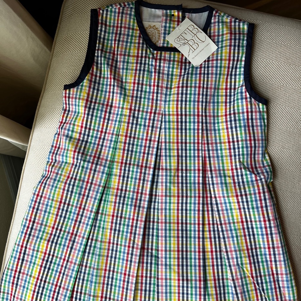 The Beaufort Bonnet Company girls plaid dress size 8